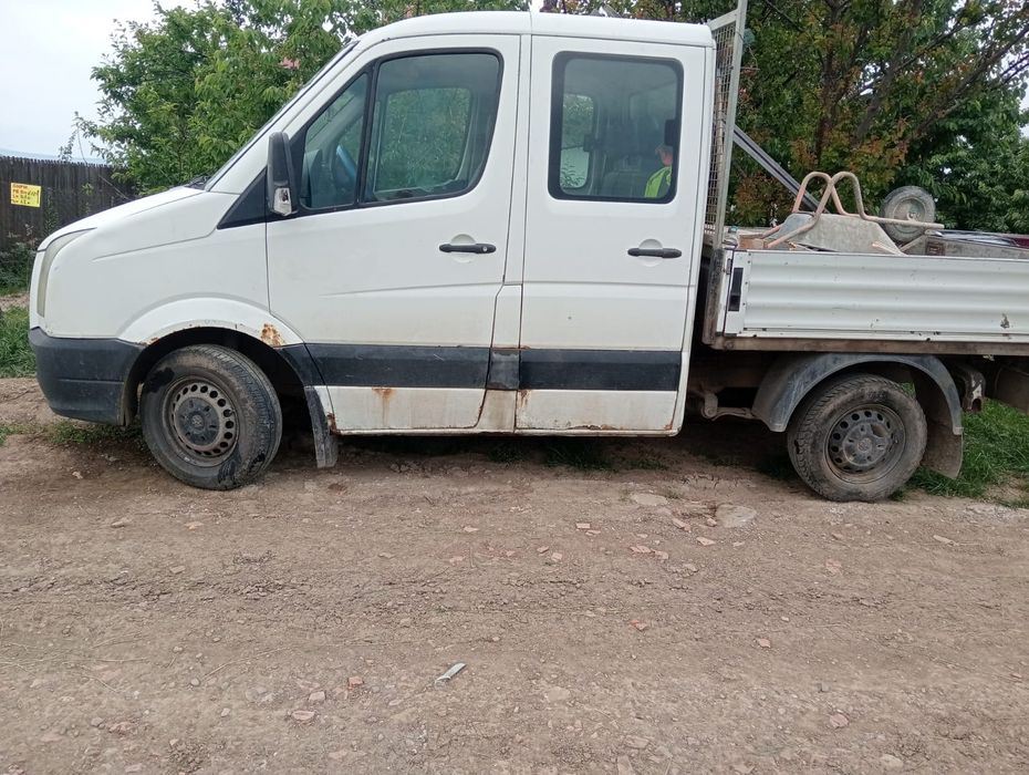 VW Crafter auto utilitara cu bena in spate 2009, 5 locuri, buna funct.