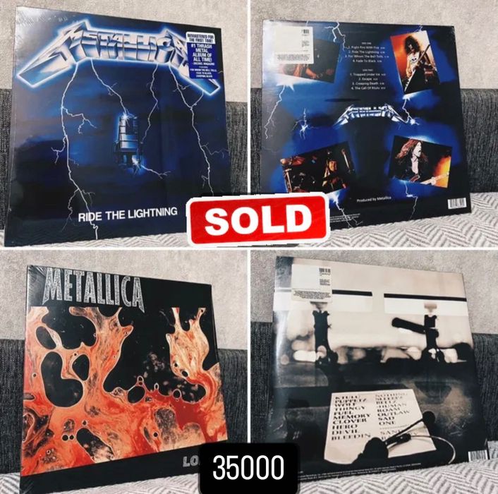 Виниловые пластинки Metallica новые