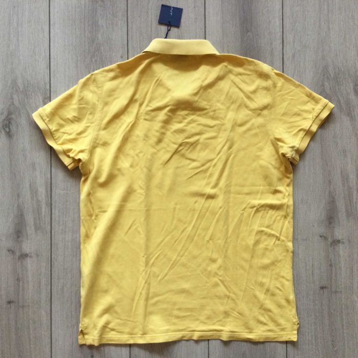 НОВА оригинална жълта памучна поло тениска с яка GANT размер L от САЩ