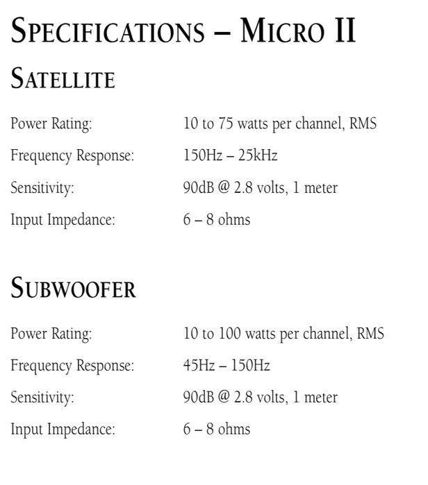 Boxe Infinity Micro II