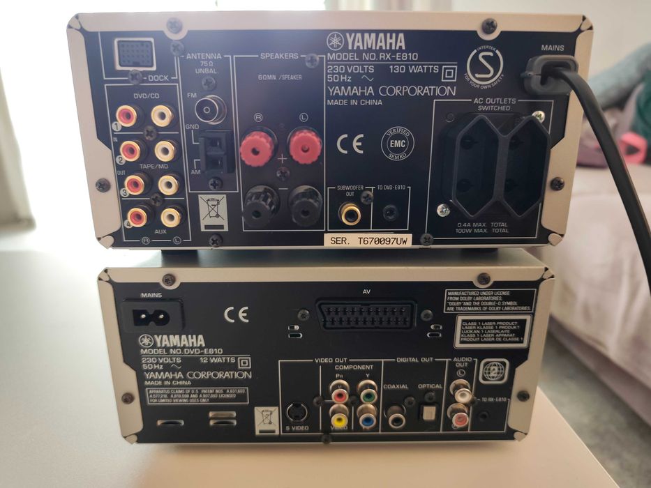 Yamaha RX-E 810 si DVD-E 810 in stare exceptionala, ambele la 500 Ron!