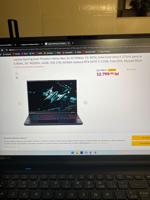 Acer predator helios 16 AI