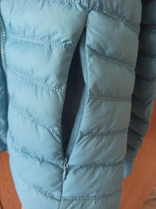 Geaca fâș puf bleu - primavara-toamna