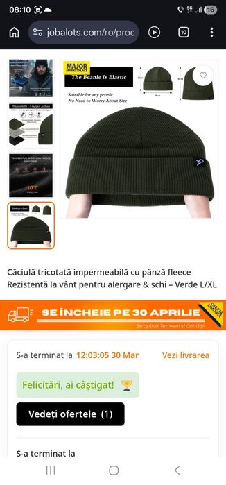 Căciulă groasă fleece