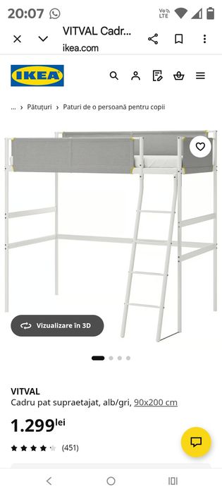 Pat copii supraetajat