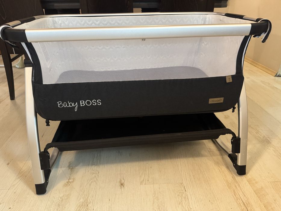 Кошара с падвижна страна Chipolino Baby boss, Тъмносива