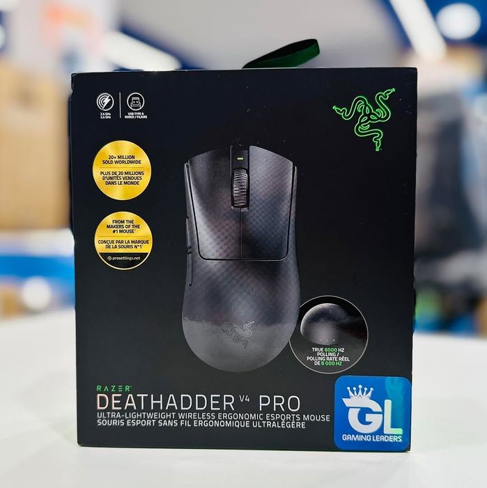 СКИДКА! RAZER Deathadder V4 PRO Black Беспроводная мышка/мышь