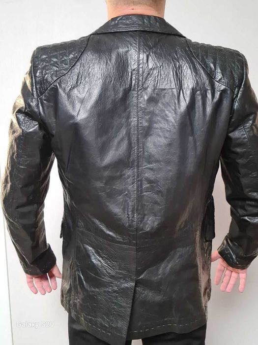 Мъжко сако естествена кожа Миланов