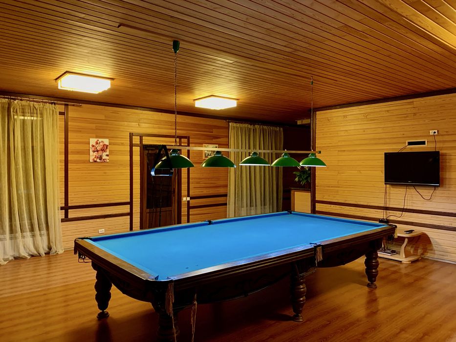 Банька на дровах с теплым бассейном