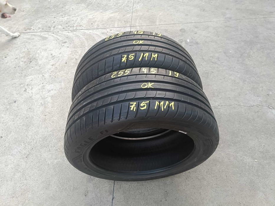 Doua anvelopa vara 255 45 19 goodyear asymmetric 3 profil de 7,5 mm