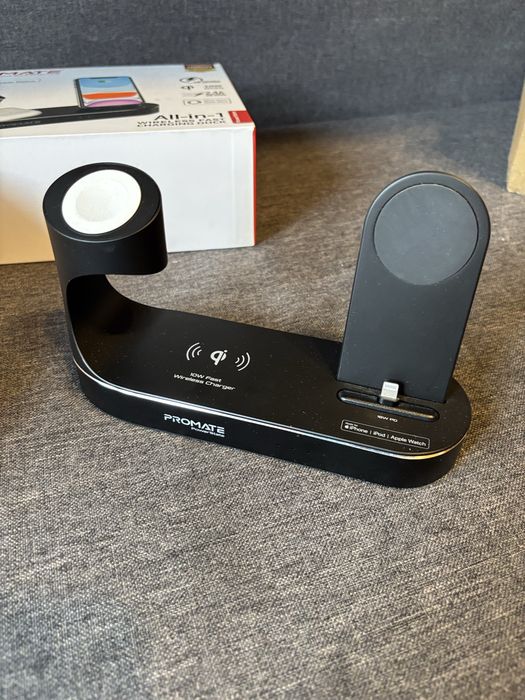 Stație de încărcare wireless iPhone, AirPods, Apple Watch