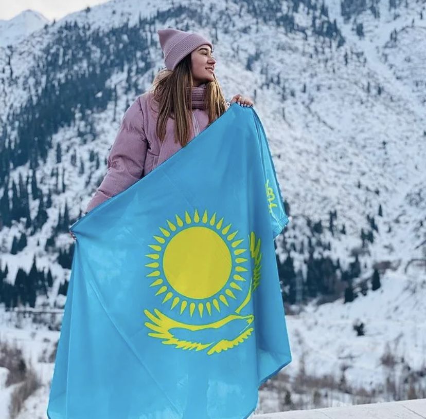 Флаг Казахстана. Флаг РК. Ту. Флаги оптом и в розницу ...