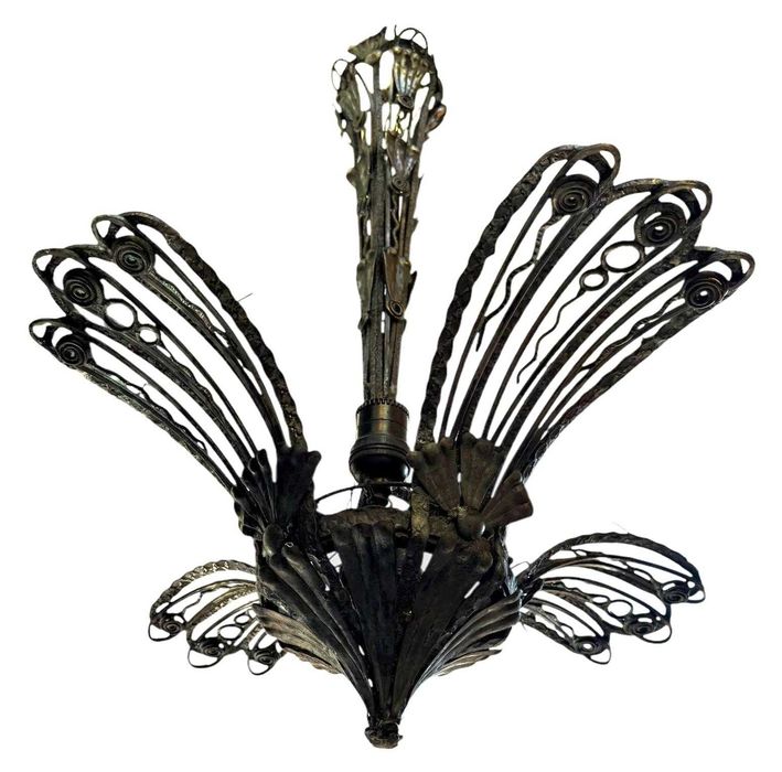 Lampa art deco, fier forjat
