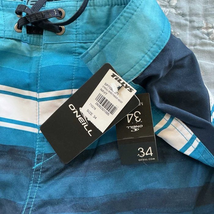 Шорты для сёрфинга O’Neill Blue Striped Board Shorts! Новые с бирками!