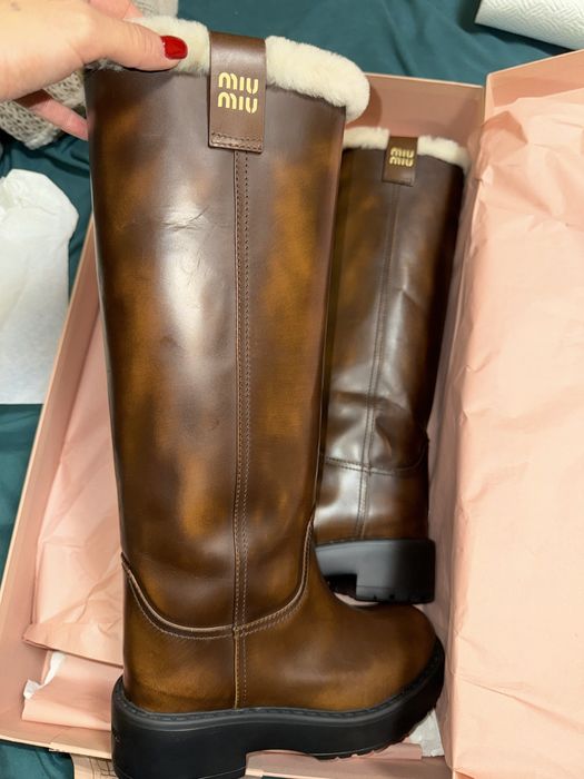 Ботуши mui mui/ prada