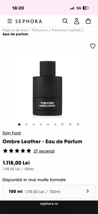 Tom Ford Ombré Leather 100ml EDP Original
