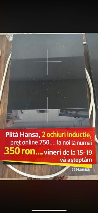 Plita hansa 2 ochiuri