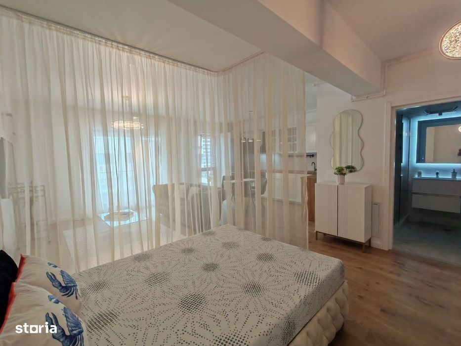 Garsonieră 50 mp | Pipera, rond OMV | Bloc nou | Balcon