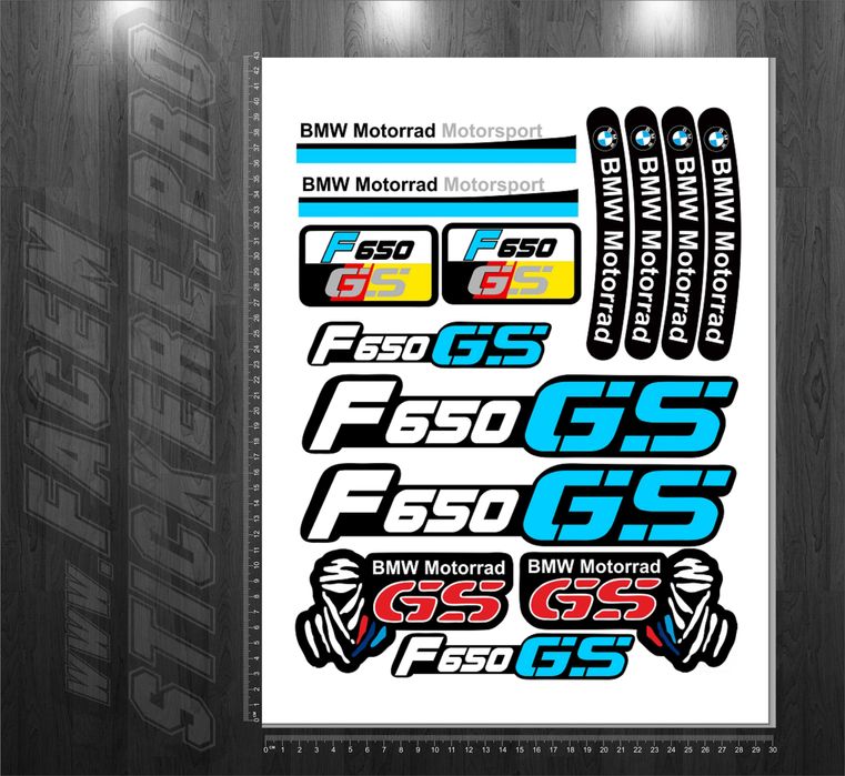 Reducere stickere BMW F650 F800 R1200 GS