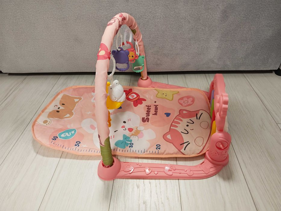 Бебешка активна гимнастика с пиано и гризалки – Розова
