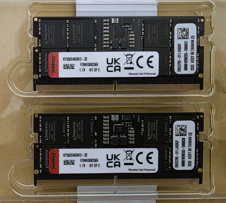 Memorie Kingston FURY Impact, 32GB (2x16GB) DDR5, 5600MHz CL40 SODIMM