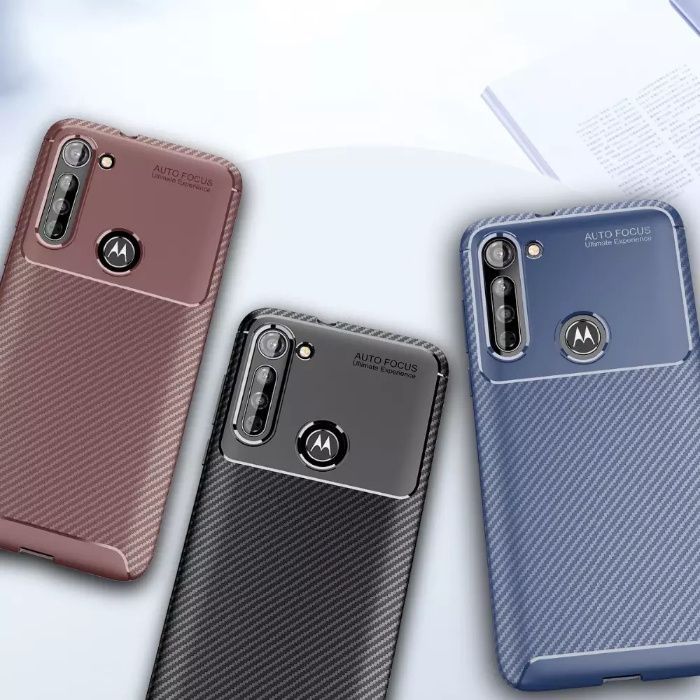 Husa Antisoc model Carbon pt. Motorola Moto E6 Plus , Edge , G 5G Plus