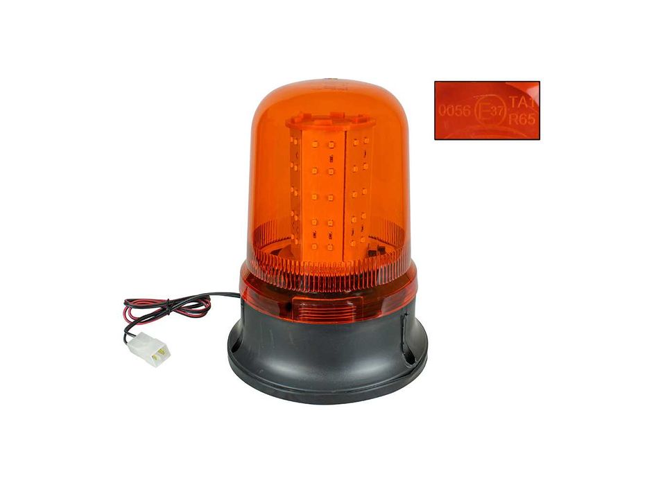 Girofar LED fix 12-24V – lampă avertizare auto portocalie