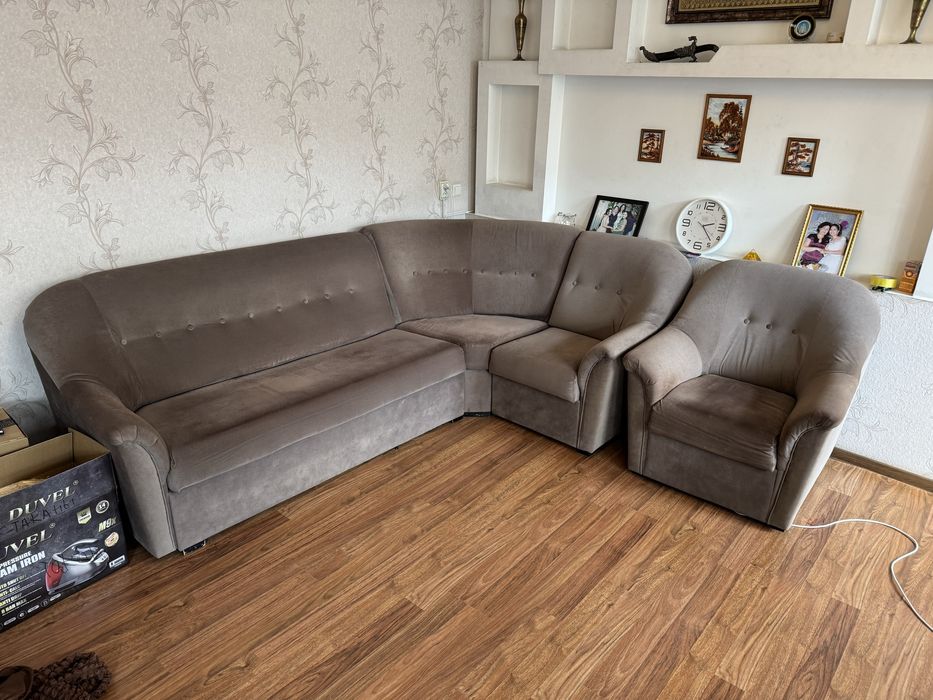 Диван уголок с креслом