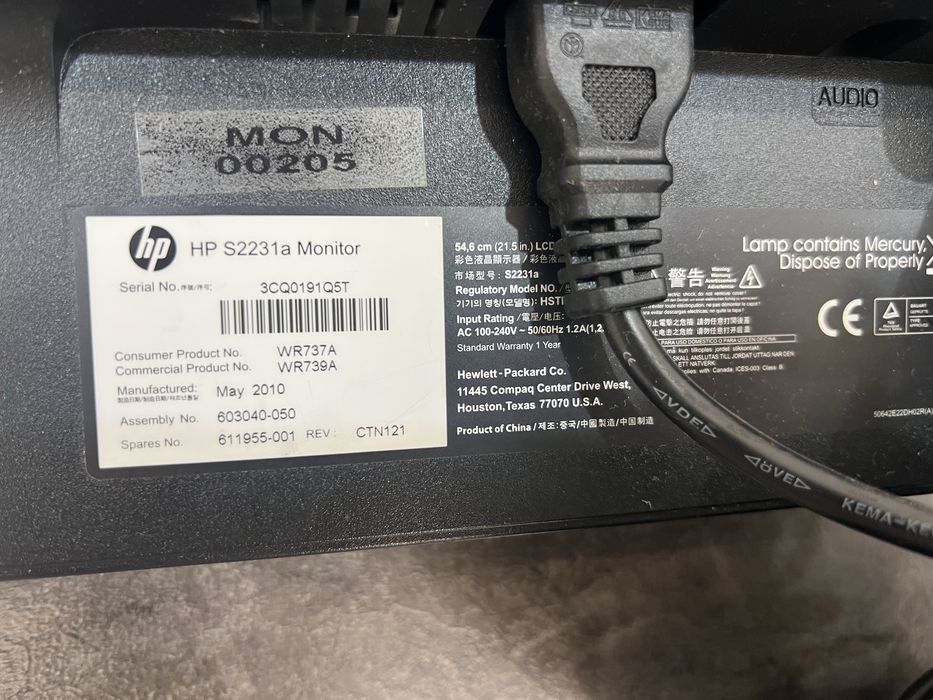 Продам монитор HP