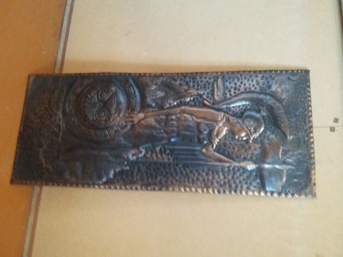 Чеканка медь латунь.