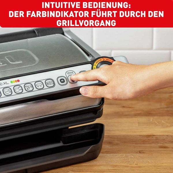 Нов Грил Електрическа Скара Tefal OPTIGRILL+ XL GC722D16, 2000 W, 2 години Гаранция