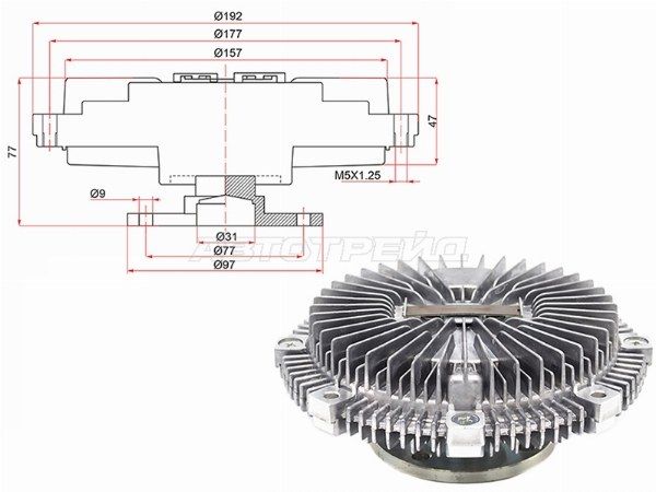 Вискомуфта Nissan Patrol