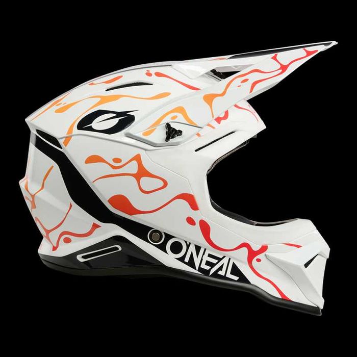 Каска O'NEAL 1SERIES Splash White/Orange V.26