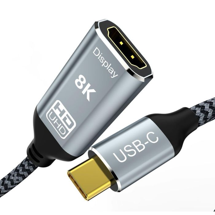 Adaptor USB-C la HDMI 2.1, 8K 60Hz, 4K 144Hz, HDR10