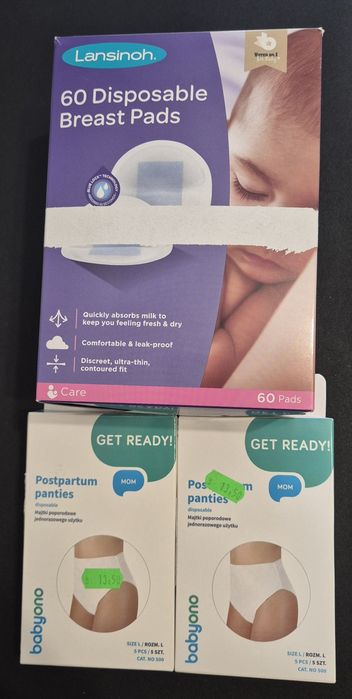 Pachet tampoane de sân + chiloți postnatali