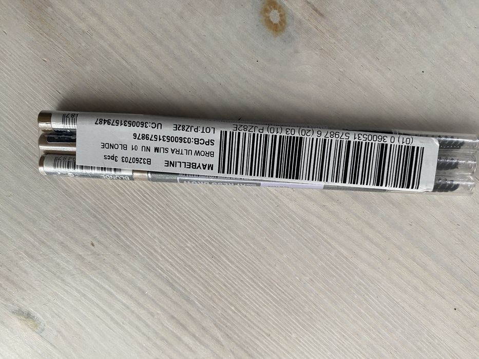 Set 3 creioane sprancene Maybelline Express Brow Ultra Slim - Blonde