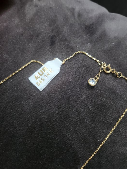 Vand lant de aur dublu cu bilute 14karate 3.17gr