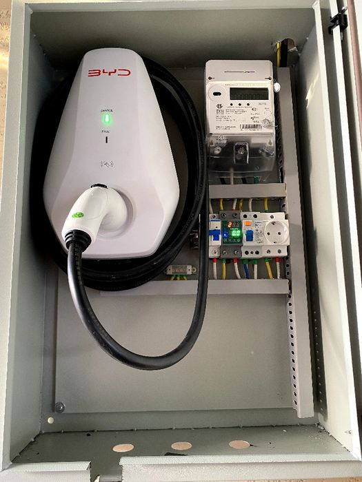 Установка электро зарядки 100$