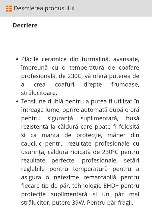 Placa de intins îndreptat parul Phillips