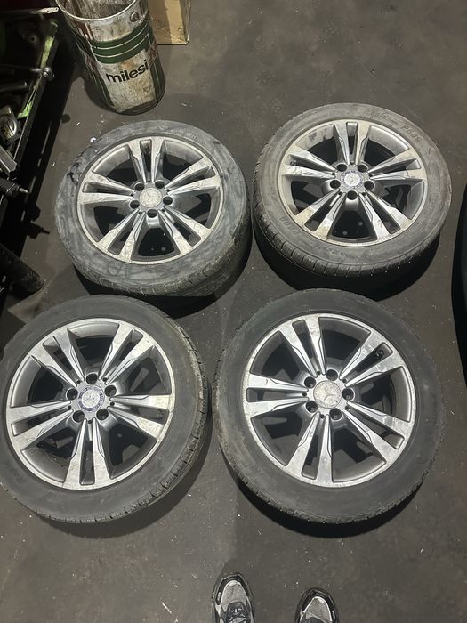 SET ROTI Mercedes Originale R17 JANTE + ANVELOPE 245 45 R17 cauciucuri