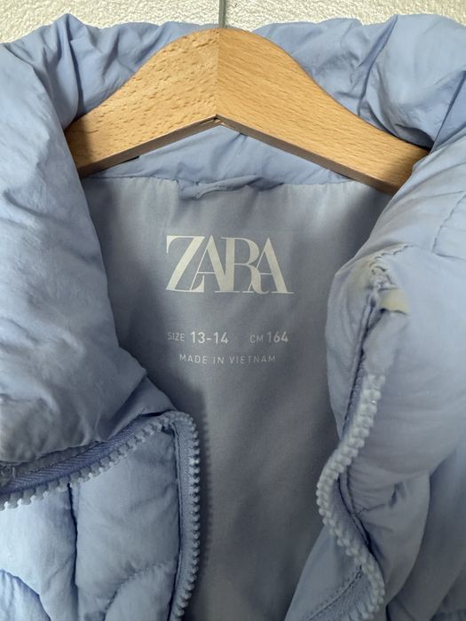 Vestă Zara scurta albastru deschis marimea XS