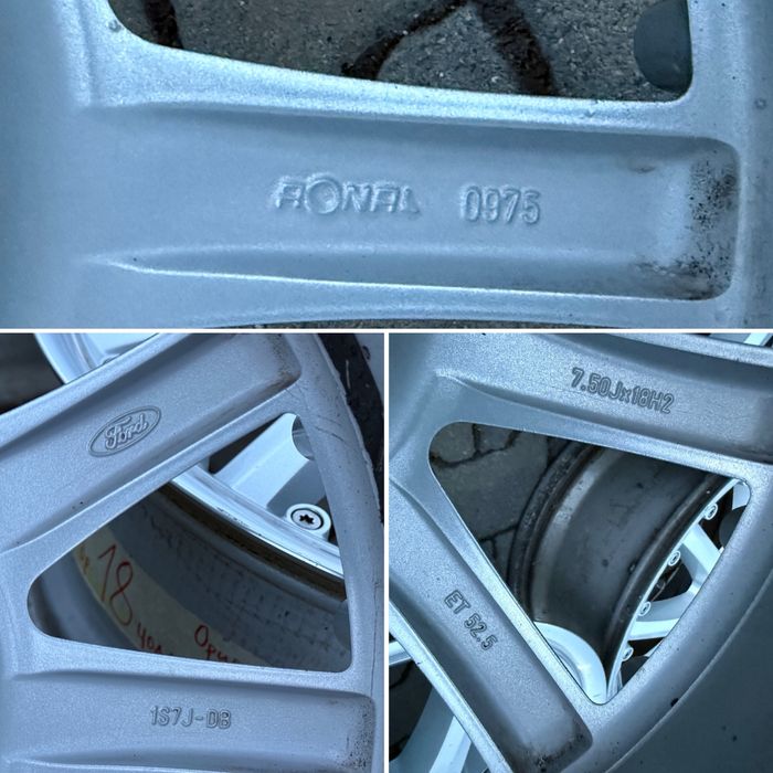 4бр. ОРИГИНАЛНИ 18” Джанти “SNOWFLAKE* 5х108 за -FORD/VOLVO/др.- 7.5Jx18H2, ET52.5