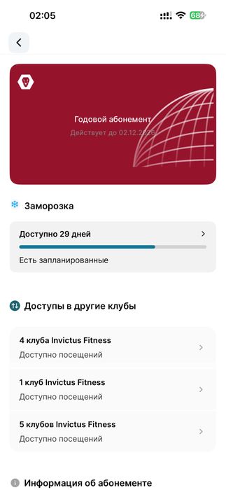 Продам абонемент в Invictus Fitness samal