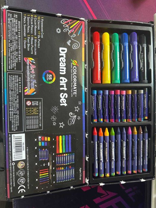 Dream art set (55 pieces) made in korea, набор для рисования,