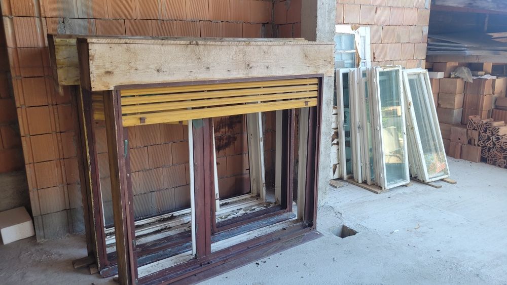 Ferestre duble cu toc si rolete (complete)