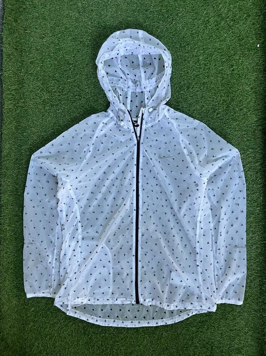 Дамско горнище : Nike Vapor Womens Cyclone Running Jacket - White/Black/Reflective Silver XL