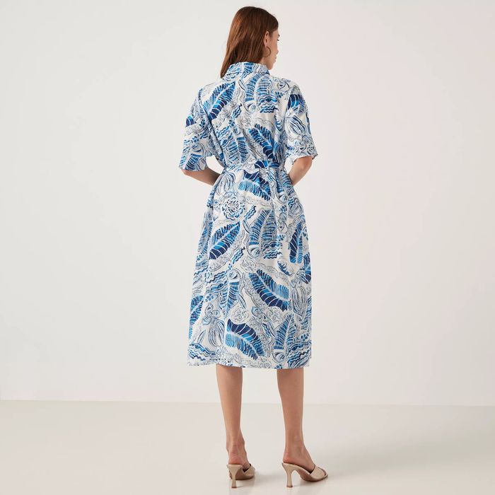 Rochie midi cu imprimeu