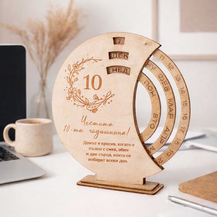 Дървен вечен календар