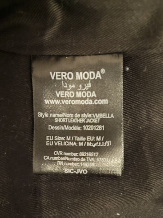 Geaca biker de damă din piele Vero Moda