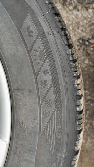 4 x Roti 16'' Mazda OEM, cu anvelope All Season